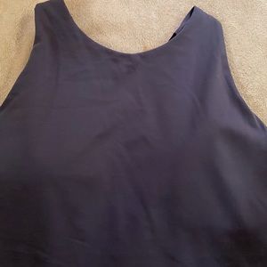 Athleta sports bra top lined Dusty purple blue size XL
